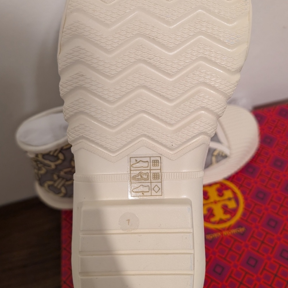NWT Tory Burch Buddy Cap Toe Canvas Off White High Top Sneakers/Duck Shoes - Picture 9 of 13